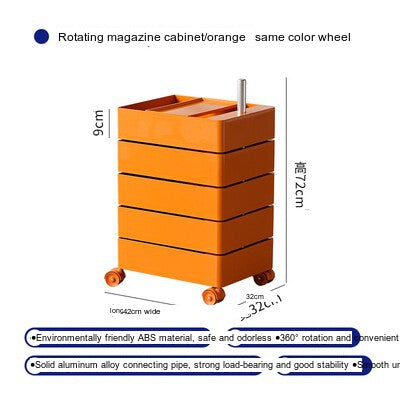 NIYE Isolde Sleek Acrylic Rotating Nightstand from NIYE