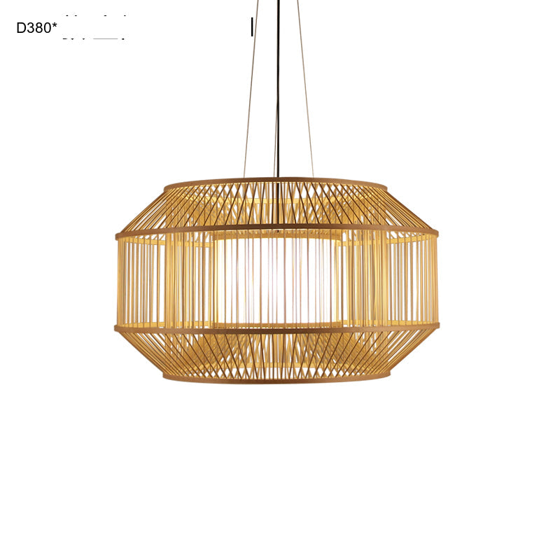 BOJI Haruki Elegant Wooden Bamboo Ceiling Lamp from BOJI