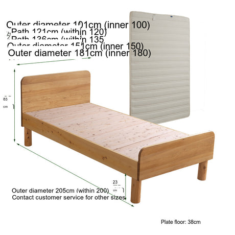 BAIYA SHUNAN Keisuke Minimalist Natural Wood Crib from BAIYA SHUNAN