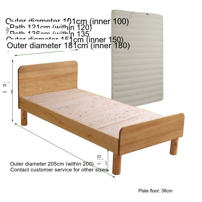 BAIYA SHUNAN Keisuke Minimalist Natural Wood Crib from BAIYA SHUNAN