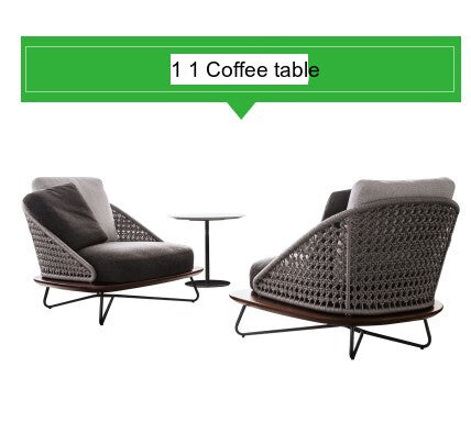 RATTAN SPACE Isidora Waterproof Comfort Lounge Chair from RATTAN SPACE