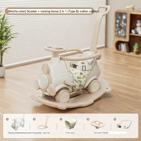 MIGOBEAR Two-in-One Airplane Rocker Children's Swings from KAWADENO