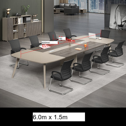 MUTINI Oliver Simple Modern Curved Conference Table Set from MUTINI