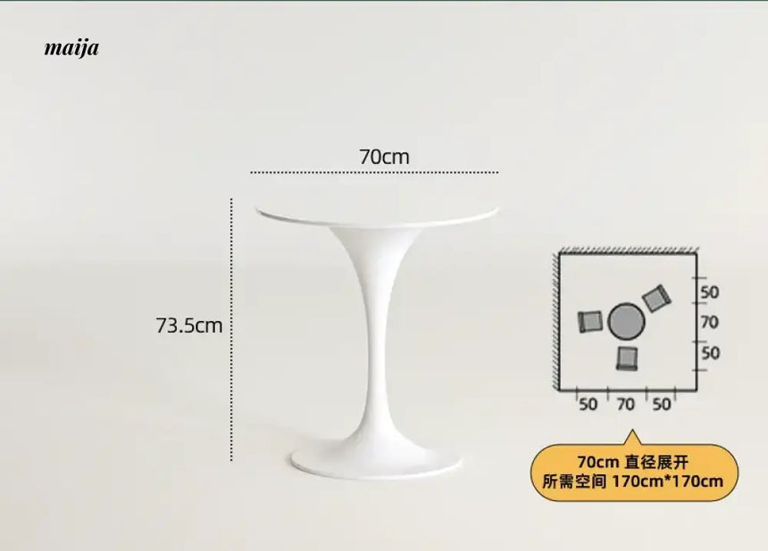 PUMPKIN BOX Round Tulip Dining Table from PUMPKIN BOX