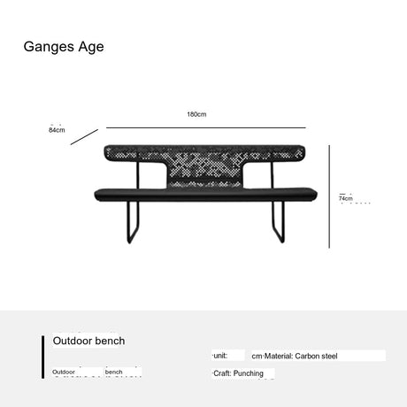GANGETIC AGE Elowen Stylish Comfortable Outdoor Bench from GANGETIC AGE