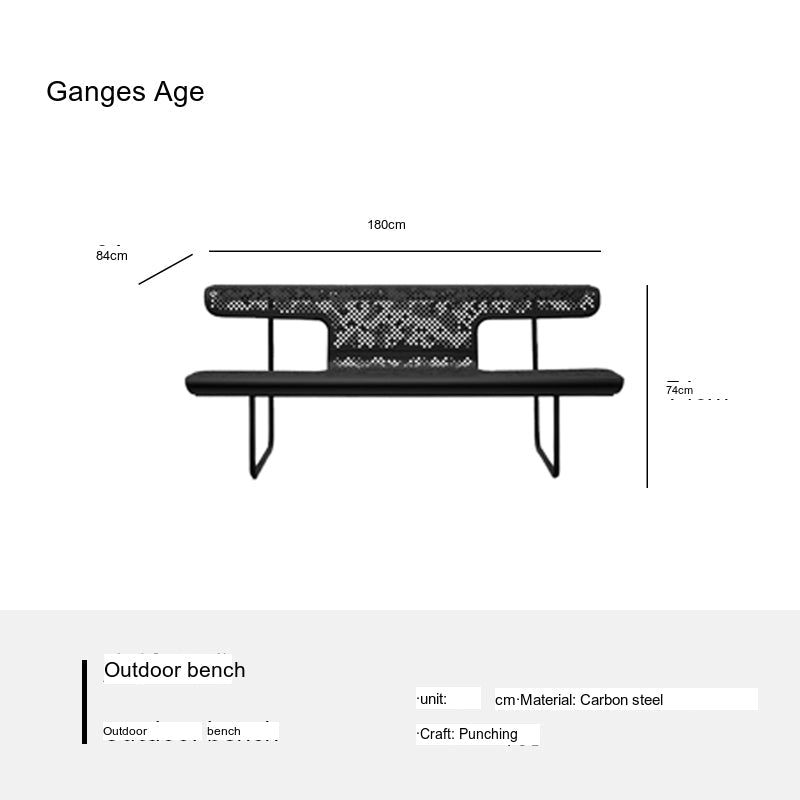 GANGETIC AGE Elowen Stylish Comfortable Outdoor Bench from GANGETIC AGE