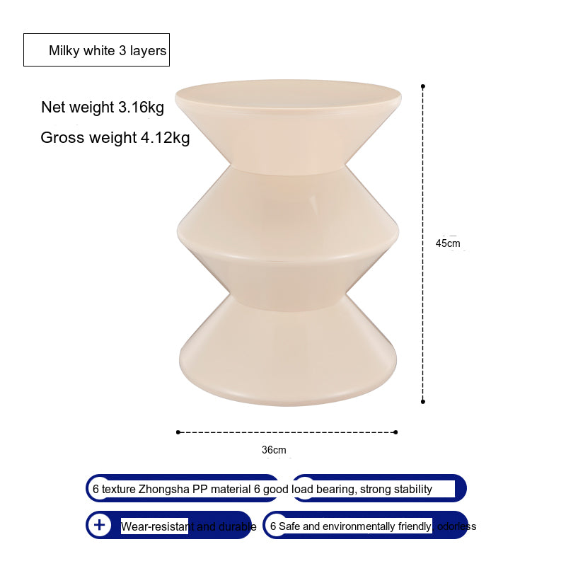 NIYE Ashtoria Chic Hourglass Design Small Stool from NIYE
