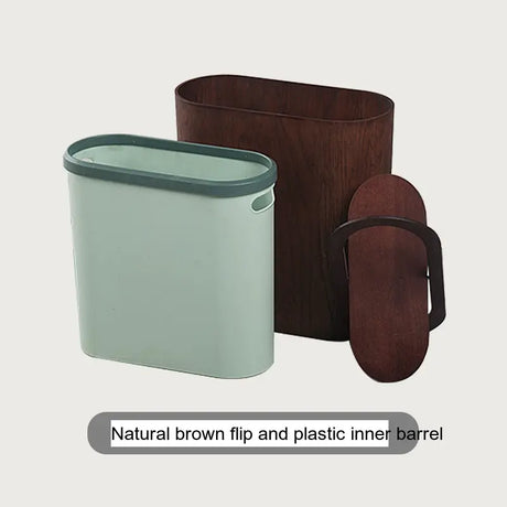 FIRST CLASS CARPENTER Alhambra Sleek Nordic Wooden Trash Can from FIRST CLASS CARPENTER