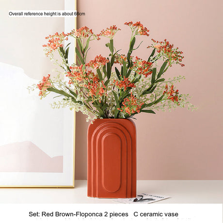 LIVETAI Isolde Elegant Nordic Art Ceramics Flower Relief Pack from LIVETAI