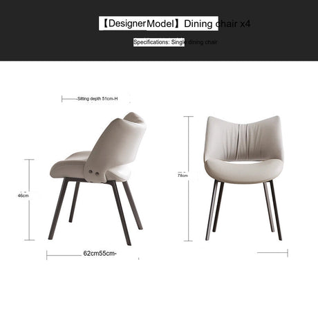QUANMU Isolde Elegant Retractable Wabi-Sabi Dining Table from QUANMU