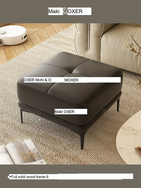 MOXER Juniper Solid Wood Footrest Compact Living Room Stool from MOXER