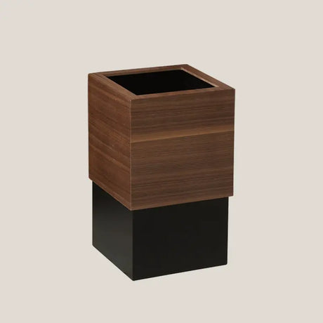 FIRST CLASS CARPENTER Valencia Rustic Wooden High-End Wastebasket from FIRST CLASS CARPENTER