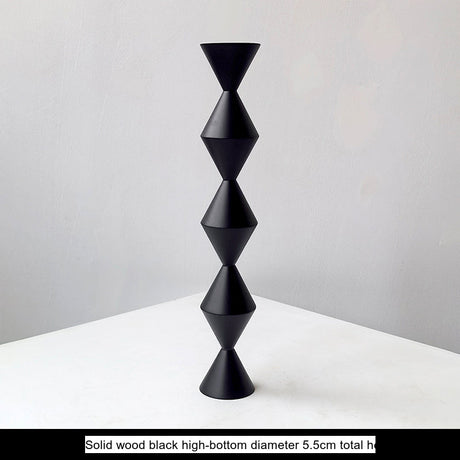 LIVETAI Seraphina Vintage Elegant Solid Wood Candlestick. from LIVETAI