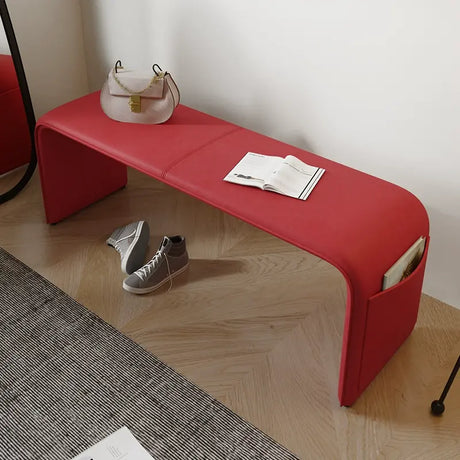 GANGETIC AGE Valdemar Sleek Luxury Saddle Leather Bedroom Bench from GANGETIC AGE