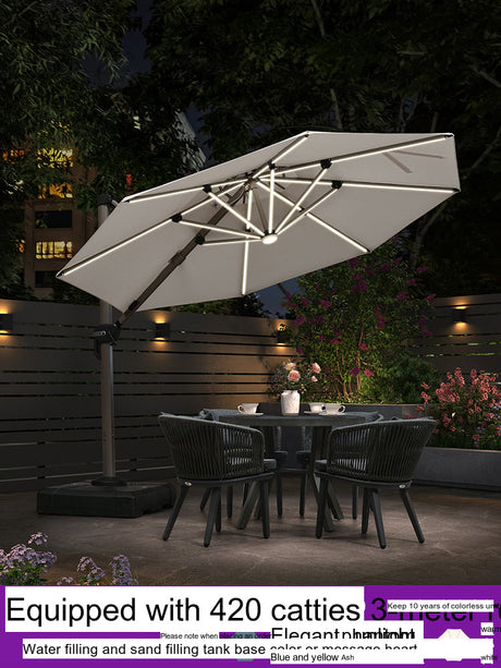 ZIYE Isola Solar-Powered Street Umbrella for Leisure Villa. from ZIYE