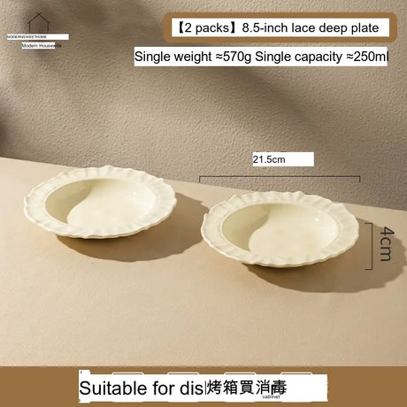 MH Isolde Chic Elegant Dinner Plate Tableware from MH