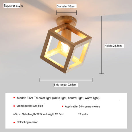BOJI Kenji Vintage Rustic Lantern Ceiling Light from BOJI