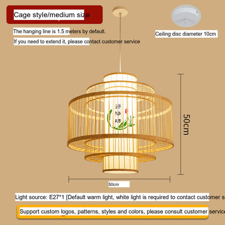 BOJI Amaterasu Elegant Bamboo Balcony Lamp from BOJI