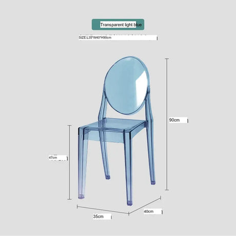 ABOUT WHITE Santiago Sleek Modern Transparent Dining Chair from ABOUT WHITE