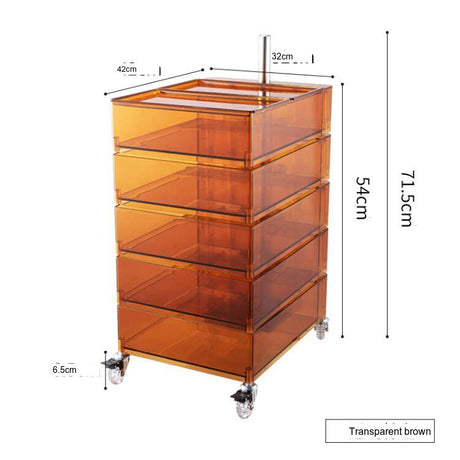 NIYE Tamsin Modern Acrylic Universal Coffee Table Cart from NIYE