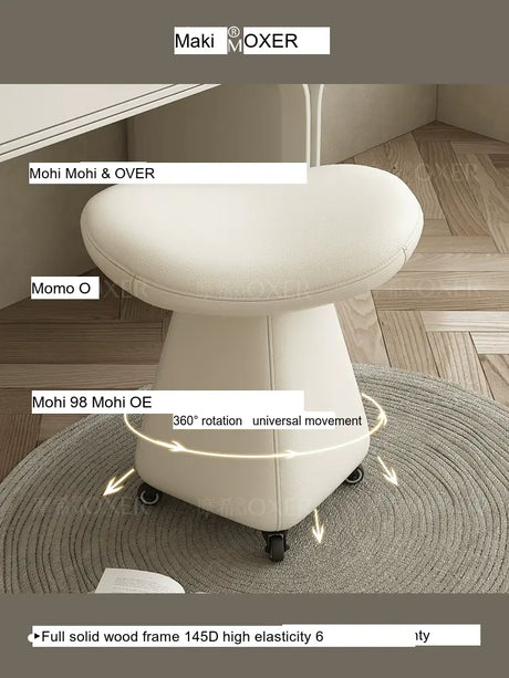 MOXER Isadora Elegant Rotatable Makeup Stool from MOXER