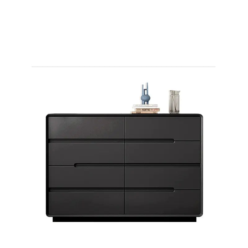LINYUE Gideon Italian Black Minimalist Multi-Drawer Cabinet from LINYUE