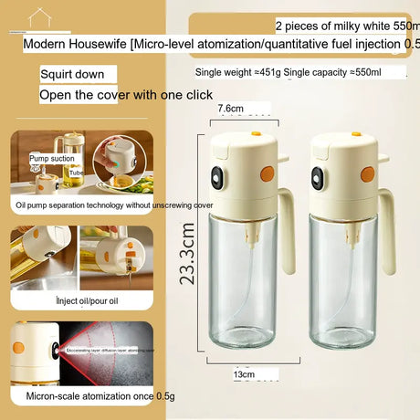 MH Amaya Versatile Airtight Seasoning Glass Injector Bottle from MH