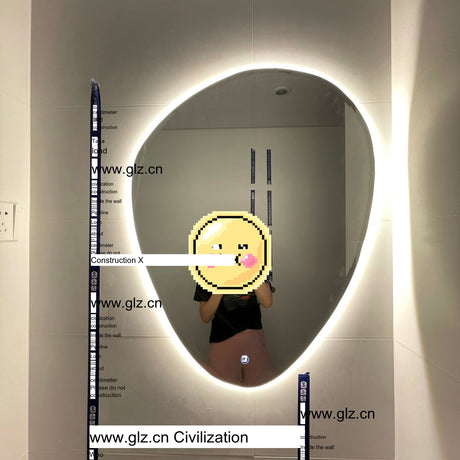 ROOMHOME Zyra Irregular Design Round Bathroom Mirror from ROOMHOME