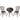 ZIYE Fujiko Elegant Wrought Iron 3-Piece Coffee Table Set from ZIYE