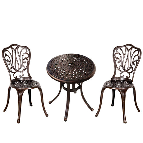 ZIYE Fujiko Elegant Wrought Iron 3-Piece Coffee Table Set from ZIYE