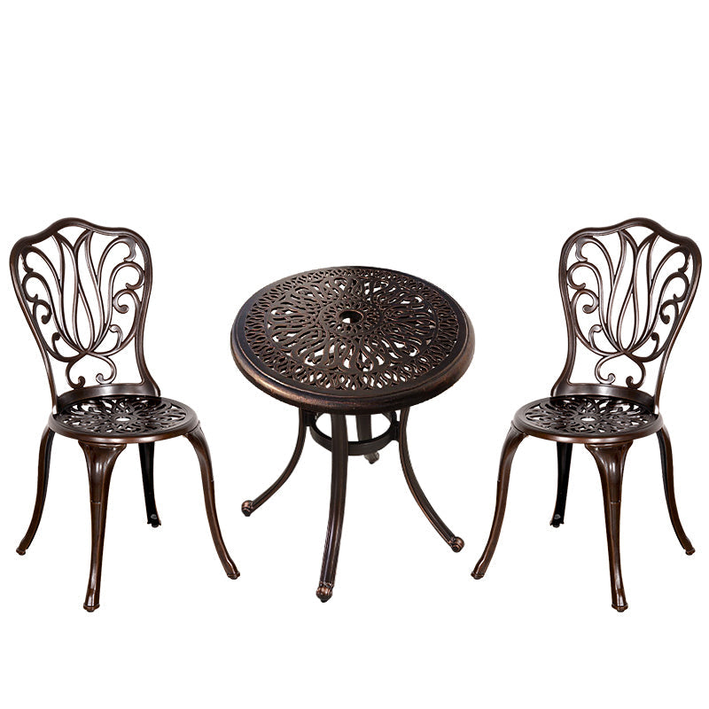 ZIYE Fujiko Elegant Wrought Iron 3-Piece Coffee Table Set from ZIYE