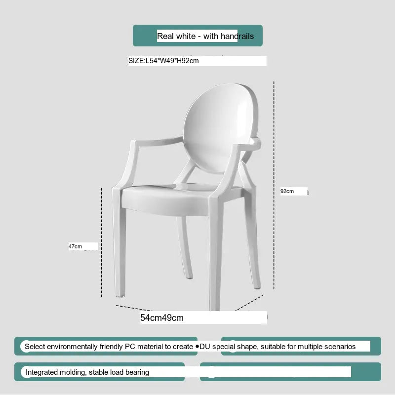 ABOUT WHITE Ambrosia Chic Translucent Dining Chair from ABOUT WHITE