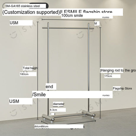 SM Henry Stainless Steel Clothing Hanger Stand from SM