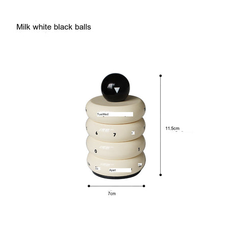 EPIUS Freya Nordic Chic Rotating Resin Desk Calendar from EPIUS