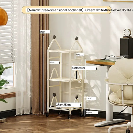 XIMIKA Hiroko Versatile Iron Children's Bookshelf Rack from XIMIKA