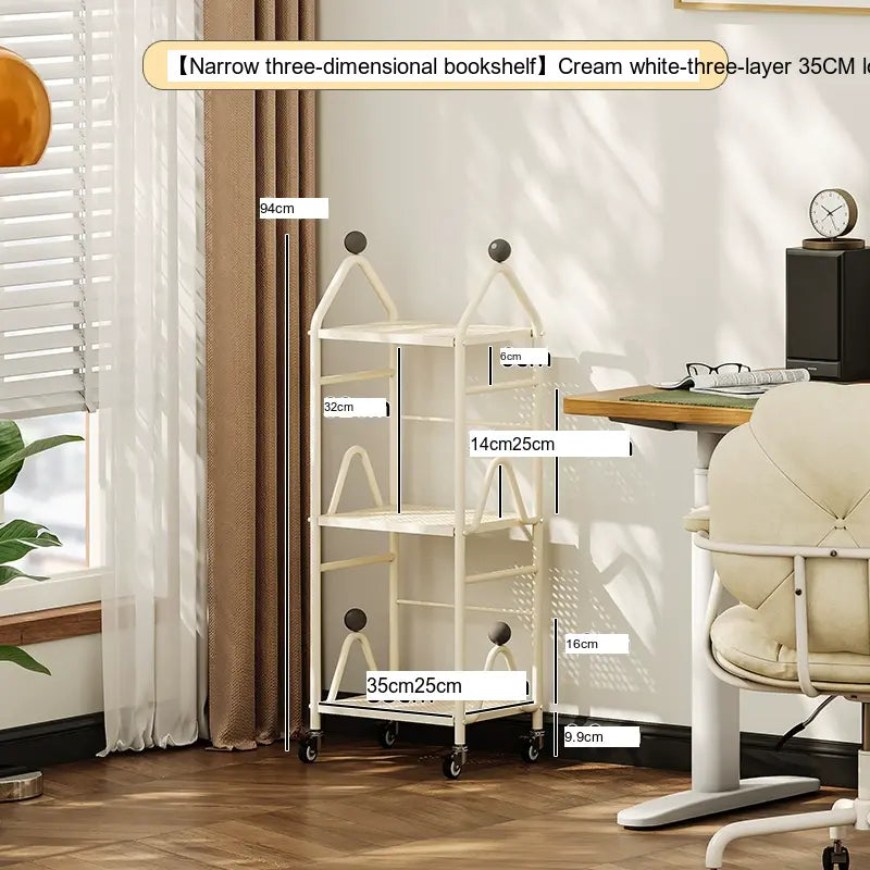 XIMIKA Hiroko Versatile Iron Children's Bookshelf Rack from XIMIKA