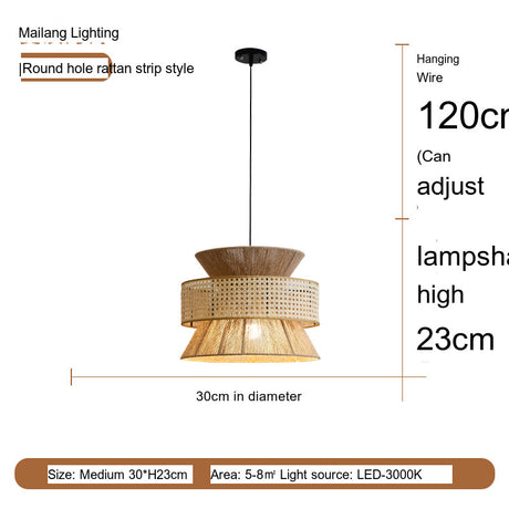MAILANG Kenji Elegant Hemp Rope Chandelier from MAILANG