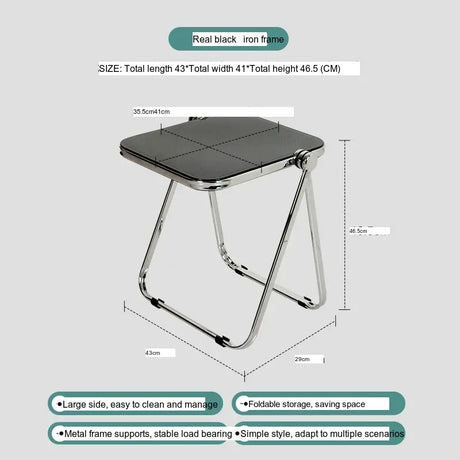 ABOUT WHITE Tamsin Elegant Foldable Acrylic Coffee Table from ABOUT WHITE