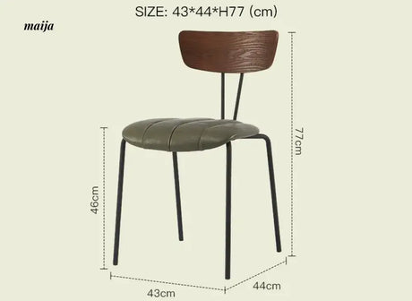 LAZYSPACE Benjamin Industrial Wind Dining Chair from LAZYSPACE