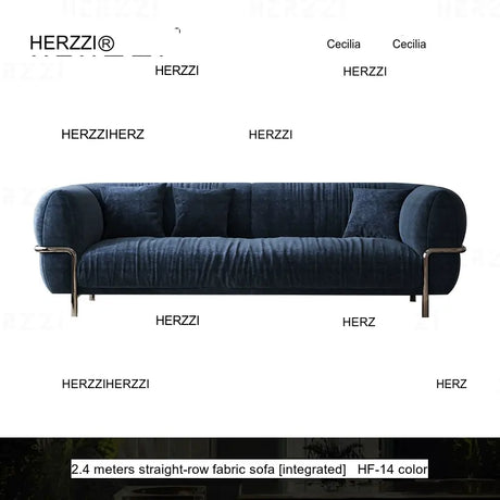 HERZZI Santiago Elegant Stainless Steel Vintage Sofa from HERZZI