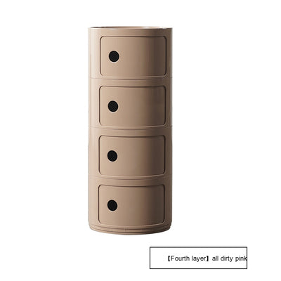 NIYE Aveline Minimalist Round Storage Side Table from NIYE