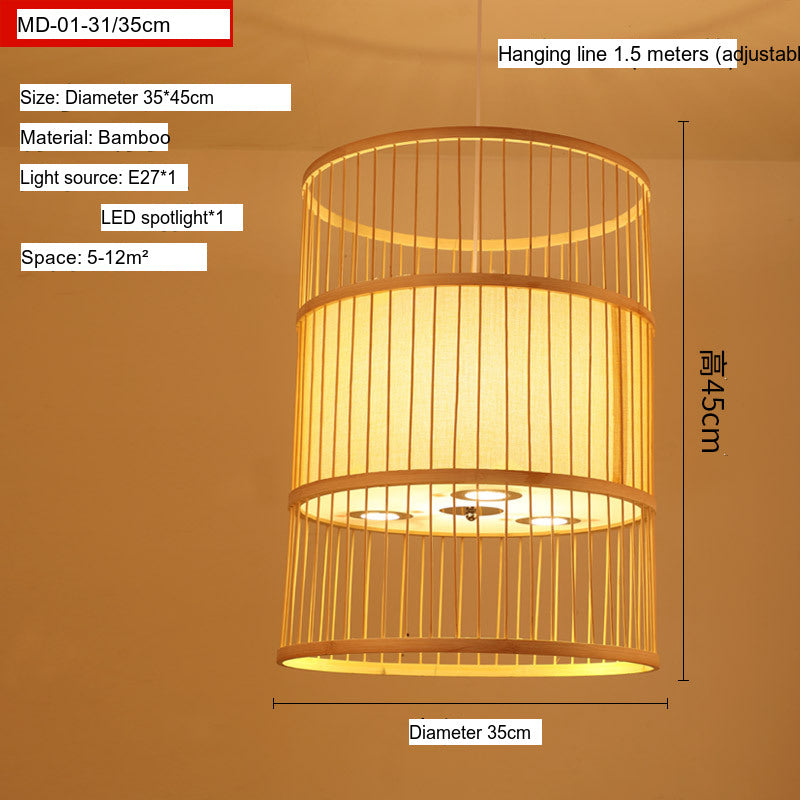 BOJI Elowen Traditional Woven Lights Ceiling Lamp from BOJI