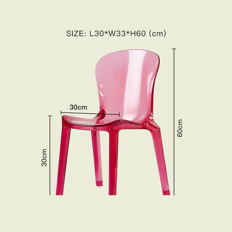 LAZYSPACE Levi Acrylic Milk Tea Highchair from LAZYSPACE