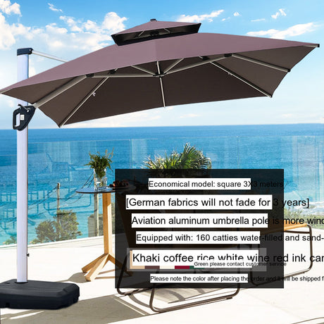 MOJIA Valeria European-Style Roman Garden Umbrella for Shade & Elegance from MOJIA