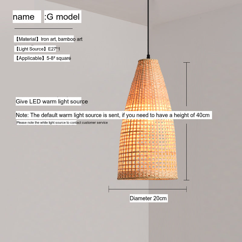 BOJI Haruki Elegant Bamboo Ceiling Lamp from BOJI