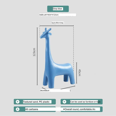 ABOUT WHITE Juniper Whimsical Giraffe Stool Decorative Home Ornament from ABOUT WHITE