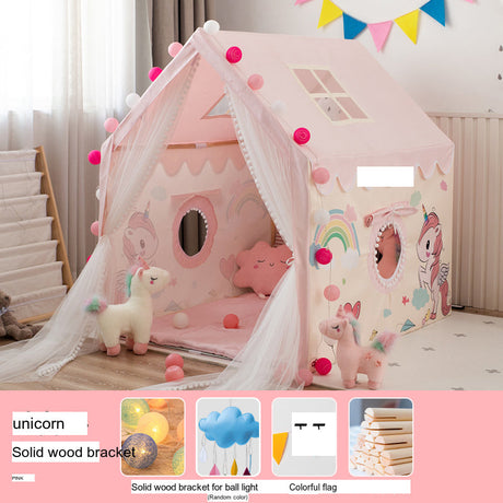 LITTLE DOVE Santiago Enchanted Indoor Castle Tent Playhouse from LITTLE DOVE