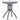 EXCELLENT Santiago Sleek Modern Outdoor Steel Glass Round Table Set from EXCELLENT