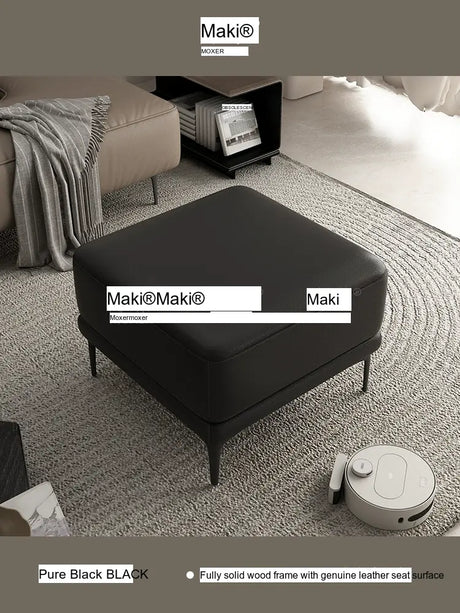 MOXER Juniper High-End Leather Footstool from MOXER