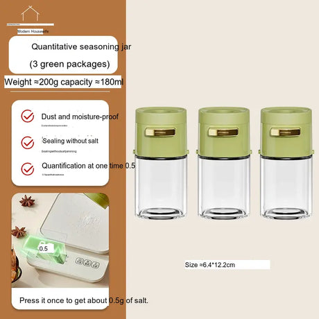 MH Araceli Modern Kitchen Salt Container with Control Mechanism from MH